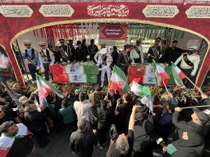 تشييع القادة في شوارع طهران